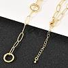 Brass Paperclip Chain Y Lariat Necklaces NJEW-H087-06B-G-3