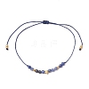 Natural Round Sodalite Beads Braided Bead Bracelets for Women BJEW-JB11655-12-2