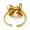 Initials Brass Open Cuff Ring for Women RJEW-N046-02K-G-3