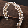 Pearl Crystal Soft Chain Hairband - Bridal Wedding Hair Accessories. ST7944586-1