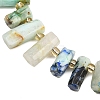 Natural Chrysocolla and Lapis Lazuli Beads Strands G-F829-A14-01-3