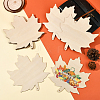 Thanksgiving Day Theme Unfinished Wood Pendant Decorations HJEW-WH20003-47C-5