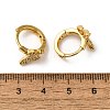 Butterfly Brass Hoop Earrings EJEW-S256-04A-G-5