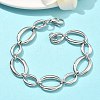 304 Stainless Steel Link Chain Bracelets for Women BJEW-B169-04B-P-2