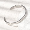304 Stainless Steel Cuff Bangles BJEW-H644-08P-2
