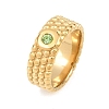 304 Stainless Steel Cubic Zirconia Finger Rings RJEW-F203-03G-03-4