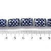 Handmade Blue and White Porcelain Beads Strands PORC-I027-14-3