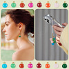 Glass Round Pendants PALLOY-TADJ00001-04-6