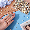 500Pcs 2 Colors CCB Plastic Beads CCB-TA0001-18-6