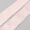 5M Polyester Satin Frayed Ribbon OCOR-WH0078-220A-1