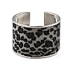 Alloy PU Open Cuff Bangles Bangles BJEW-U014-01P-01-2