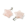 Natural Rose Quartz Pendants GG-K002-10T-2