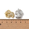 Brass Cubic Zirconia Beads ZIRC-F001-148-3
