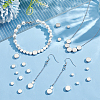 80Pcs 4 Styles Rack Plating Brass Spacer Beads KK-PH0006-86-5