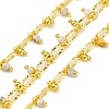 Handmade Faceted Natural Howlite Beaded Chains CHC-L050-01G-01-1