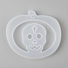 Halloween DIY Pumpkin Lampt with Skull Pendant Silicone Molds DIY-P006-39-3