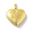 Brass Locket Pendants KK-C092-25G-03-1