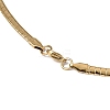 4MM 304 Stainless Steel Flat Snake Chain Necklaces MAK-Z004-07G-3