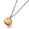 Glass Pendant Necklace NJEW-D281-B-04AB-1