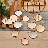 12Pcs 6 Style 304 Stainless Steel Cabochon Connector Settings STAS-SZ0001-42-4