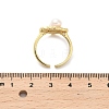 Brass Enamel Cuff Rings RJEW-K291-04G-02-5