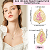 8Pcs Rack Plating Brass Enamel Pendants KK-BBC0020-68-2