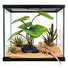 Plastic Artificial Green Leaf Aquarium Plant AJEW-SP0006-20-6