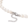 Natural Cultured Freshwater Pearl Two Sides Polished Beaded Necklaces for Women NJEW-JN05334-02-5