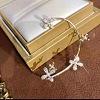 Alloy Rhinesonte Cuff Earrings WGB3C66-14-1