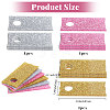 1 Set Glitter Acrylic Wine Glass Charms AJEW-GL0001-95-2