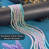 8 Strands 4 Colors Transparent Glass Beads Strands GLAA-TA0001-23-14