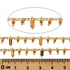 Handmade Brass Column Link Chains CHC-L053-12G-04-2