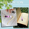 4Pcs 4 Colors Alloy Bookmarks AJEW-CJ0001-47-7