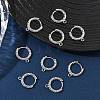 SHEGRACE Brass Hoop Earrings Findings XGR0152P-90P-4
