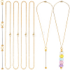 6Pcs 304 Stainless Steel Cable Chain Necklaces for Men Women NJEW-SC0001-80A-1