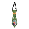 Easter Theme Egg Glitter Felt Necktie LS-AJEW-C030-01A-1
