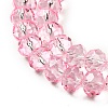 Transparent Baking Paint Glass Beads Strands LS-DGLA-A034-T8mm-D09-3