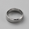 Stainless Steel Simple Plain Band Ring for Women RJEW-WH0015-04C-2
