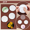 DIY Sublimation Blank Flat Round Brooch Pin Making Kit DIY-WH0430-387B-3