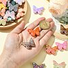 50Pcs 2 Styles UV Plating Acrylic Beads MACR-CJ0002-16-4