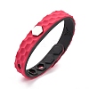Flat Silicone Cord Bracelets LS-BJEW-F421-01G-2