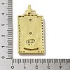 Brass Micro Pave Cubic Zirconia Pendants with Enamel KK-H458-03G-19-3