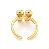 Brass Letter Open Cuff Rings for Women RJEW-G313-01H-G-3