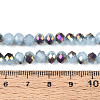 Electroplate Glass Beads Strands EGLA-A034-J6mm-F04-4