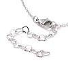 304 Stainless Steel Heart Pendant Necklaces NJEW-JN03518-01-5
