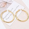 Brass Big Hoop Earrings for Women KK-CBA4112-06G-1