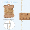 5M Brass Heart Link Chains CHC-BM0001-05-2