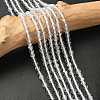Natural Quartz Crystal Round Beads Strands G-J303-01-4mm-1