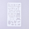 Plastic Reusable Drawing Painting Stencils Templates DIY-G027-G24-2