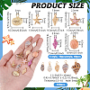 160Pcs 11 Styles Alloy Pendants FIND-PH0029-34-2